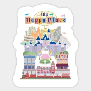 My Happy Place Sticker